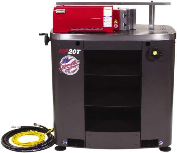 Edwards Manufacturing - 20 Ton Hydraulic Shop Press - 10" Stroke, 5 hp, Three Phase - Eagle Tool & Supply
