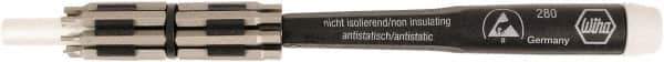 Wiha - 16 Piece, 1/4" Drive Screwdriver Micro Bit Set - 1/16 to 5/32" Hex, 0.9 to 4mm Hex - Eagle Tool & Supply