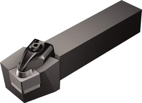 Sandvik Coromant - CCRNR/L, Right Hand Cut, 15° Lead Angle, 38.1mm Shank Height x 38.1mm Shank Width, Negative Rake Indexable Turning Toolholder - 152.4mm OAL, CNGN 12 07 08, CNG 452 Insert Compatibility, Series T-Max - Eagle Tool & Supply