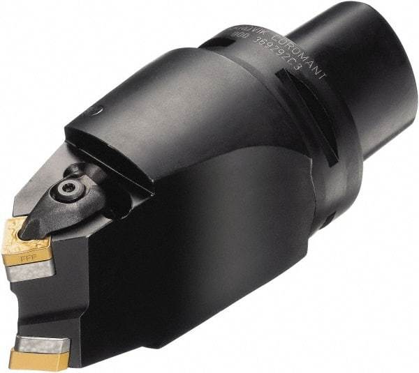 Sandvik Coromant - Cx-T-DC, Left Hand Cut, 50° Lead Angle, Negative Rake Indexable Turning Toolholder - 208mm OAL, CNMG 543, DNMG 442 Insert Compatibility, Series CoroPlex TT - Eagle Tool & Supply