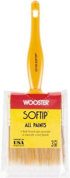 Wooster Brush - 3" Synthetic General Purpose Paint Brush - 2-11/16" Bristle Length, Plastic Handle - Eagle Tool & Supply
