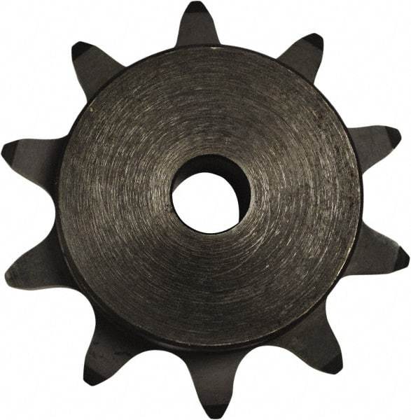 U.S. Tsubaki - 20 Teeth, 2" Chain Pitch, Chain Size 2080, Double Pitch Sprocket - 1" Bore Diam, 6.472" Pitch Diam, 6.91" Outside Diam - Eagle Tool & Supply