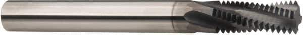 Niagara Cutter - M12x1.75 Metric Coarse, 0.36" Cutting Diam, 3 Flute, Solid Carbide Helical Flute Thread Mill - Internal/External Thread, 7/8" LOC, 3-1/2" OAL, 3/8" Shank Diam - Eagle Tool & Supply