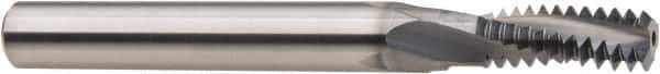 Niagara Cutter - 7/16-20 UN, 0.305" Cutting Diam, 3 Flute, Solid Carbide Helical Flute Thread Mill - Internal/External Thread, 7/8" LOC, 3" OAL, 5/16" Shank Diam - Eagle Tool & Supply