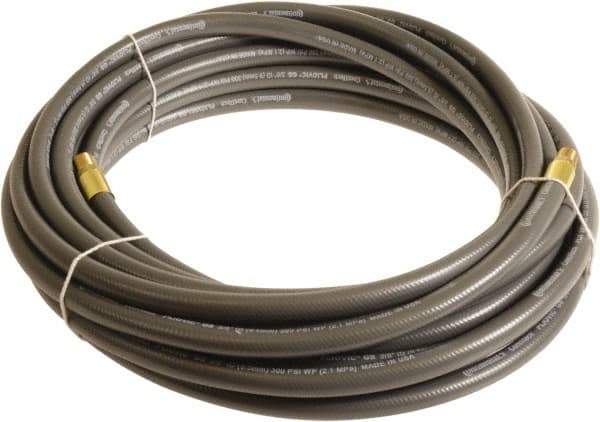 Continental ContiTech - 1/2" ID x 0.78" OD 100' Long Multipurpose Air Hose - MNPT x MNPT Ends, 300 Working psi, -10 to 158°F, 1/2" Fitting, Gray - Eagle Tool & Supply