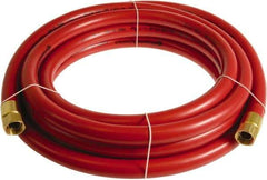 Continental ContiTech - 3/4" ID x 1.11" OD 75' Long Multipurpose Air Hose - FNPT x FNPT Ends, 250 Working psi, -10 to 158°F, 3/4" Fitting, Red - Eagle Tool & Supply