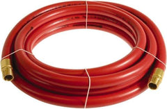 Continental ContiTech - 1" ID x 1.38" OD 20' Long Multipurpose Air Hose - MNPT x MNPT Ends, 250 Working psi, -10 to 158°F, 1" Fitting, Red - Eagle Tool & Supply