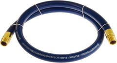 Continental ContiTech - 1" ID x 1.38" OD 5' Long Multipurpose Air Hose - MNPT x MNPT Ends, 250 Working psi, -10 to 158°F, 1" Fitting, Blue - Eagle Tool & Supply