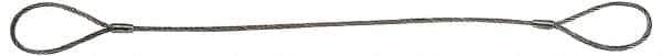 Lift-All - 6' Long, 12,346 Lb Vertical Capacity, IWRC Web Sling - 9,039 Lb Choker Capacity, 3/4" Diam Chain - Eagle Tool & Supply