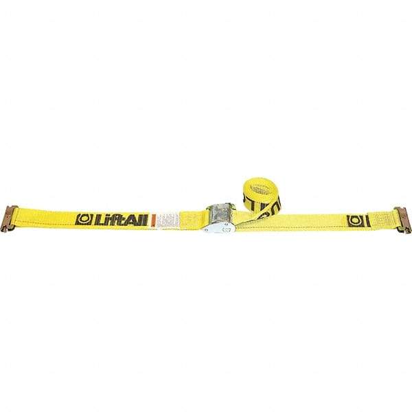 Lift-All - 12' Long x 2" Wide, 800 Lb Basket Capacity, Sling - Yellow - Eagle Tool & Supply
