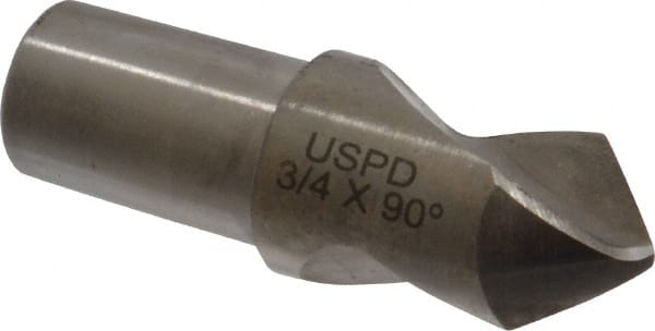 Link Industries - 3/4" Body Diam, 90°, 2-1/4" OAL, High Speed Steel Spotting Drill - Eagle Tool & Supply