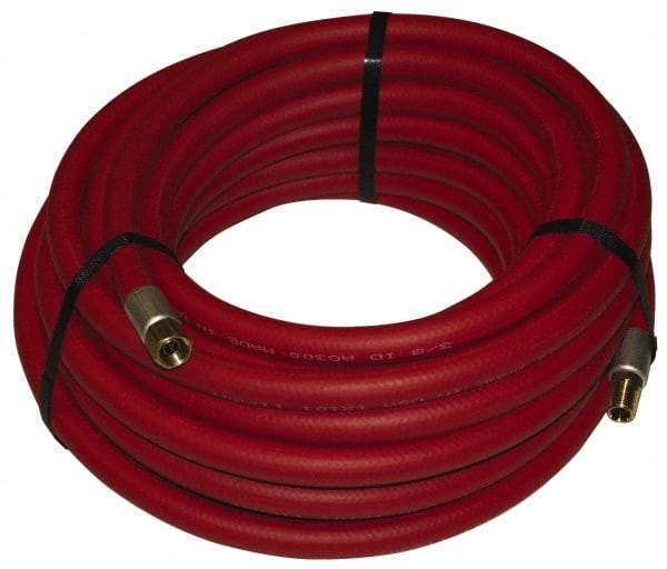 Alliance Hose & Rubber - 3/4" ID x 1-5/32" OD 50' Long Multipurpose Air Hose - MNPT x FNPT(Swivel) Ends, 300 Working psi, -40 to 190°F, 3/4" Fitting, Red - Eagle Tool & Supply