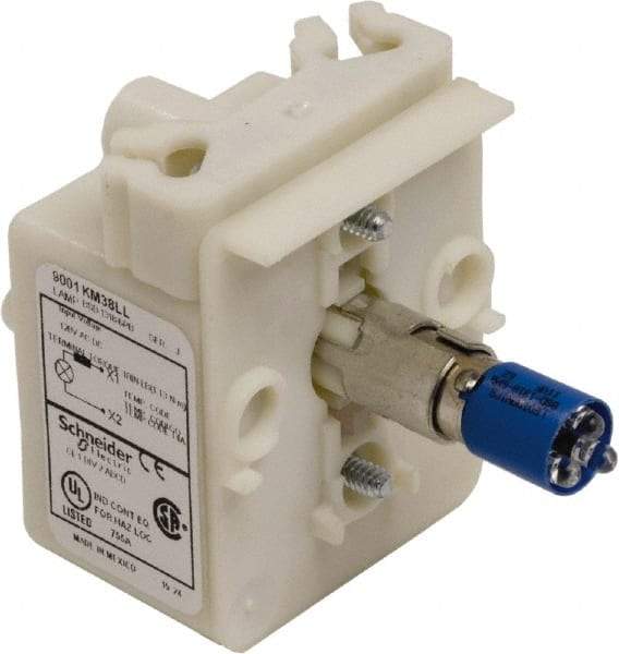 Schneider Electric - 120 VAC, 120 VDC Blue Lens LED Light Module - Eagle Tool & Supply