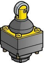 Telemecanique Sensors - 3 Inch Long, Limit Switch Head - Steel Roller, For Use with ZCK Limit Switches - Eagle Tool & Supply