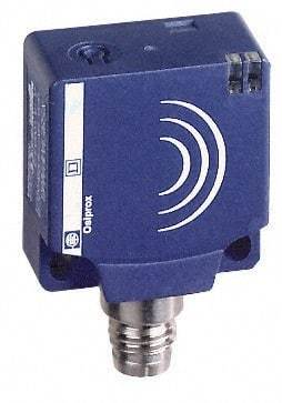 Telemecanique Sensors - NPN, 10 to 15mm Detection, Flat, Inductive Proximity Sensor - 3 Wires, IP67, 12 to 24 VDC, 26mm Wide - Eagle Tool & Supply