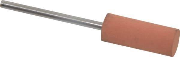 Value Collection - 8mm Max Diam x 20mm Long, Cylinder, Rubberized Point - Very Fine Grade, Ceramic, Mounted - Eagle Tool & Supply