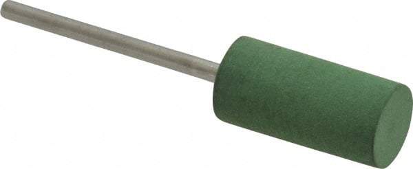 Value Collection - 10mm Max Diam x 20mm Long, Cylinder, Rubberized Point - Fine Grade, Ceramic, Mounted - Eagle Tool & Supply