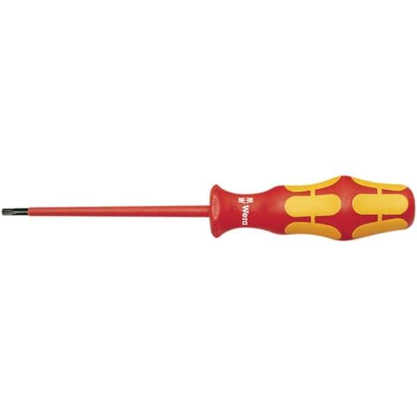Wera - T25 Torx Driver - 4" Blade Length, 205mm OAL, Ergonomic Handle - Eagle Tool & Supply