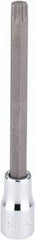 SK - 3/8" Drive, T50 Torx Bit Socket - 4" OAL, Long Torx Bit Socket - Eagle Tool & Supply