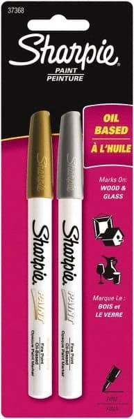 Sharpie - Gold and Silver Paint Marker - Fine Tip - Eagle Tool & Supply