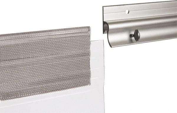 TMI, LLC - 3' Long Aluminum Dock Strip Door Mounting Hardware - Use with Premium Strip Door Kit - Eagle Tool & Supply