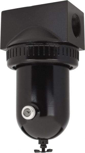 PRO-SOURCE - 425 CFM Oil/Water Condensate Separation Filter - 1-1/2" 250 psi, Manual Drain - Eagle Tool & Supply