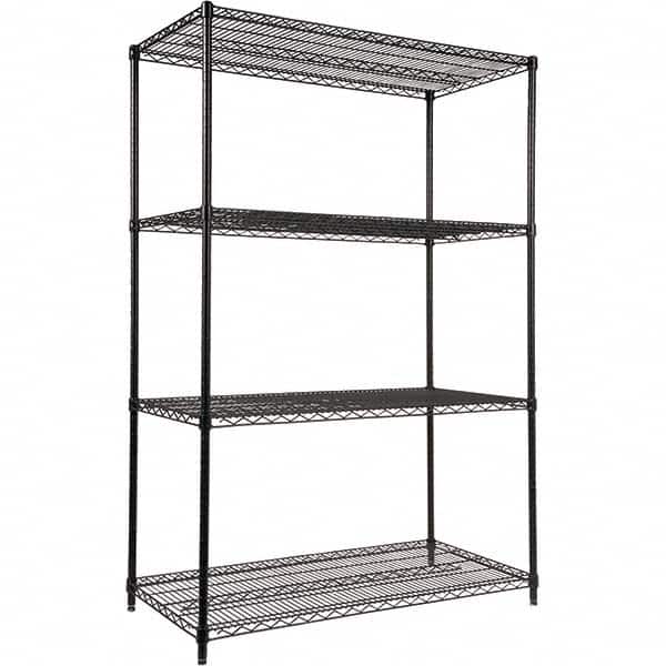 ALERA - 4,000 Lb Capacity 4 Shelf Wire Shelving - Starter Unit - Eagle Tool & Supply