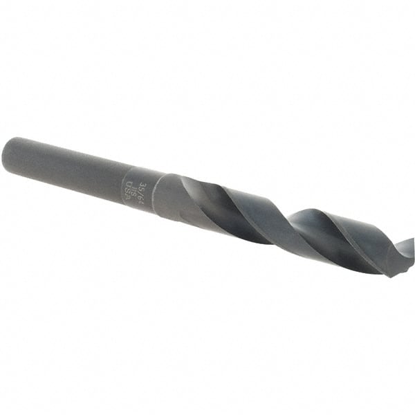 Cle-Line - 35/64" Drill, 118° Point, High Speed Steel Silver Deming & Reduced Shank Drill Bit - Eagle Tool & Supply