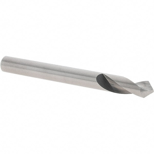 Chicago-Latrobe - 1/4" Body Diam, 90°, 2-1/2" OAL, Solid Carbide Spotting Drill - Eagle Tool & Supply