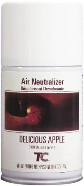 Rubbermaid - 6 oz Air Freshener Dispenser Aerosol Refill - Apple, Compatible with Standard Aerosol Dispensers - Eagle Tool & Supply