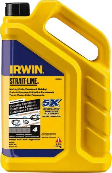 Irwin - 4 oz Container Marking Chalk - Midnight Black - Eagle Tool & Supply