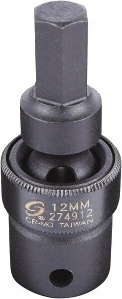 Sunex Tools - 1/2" Drive, 12mm Impact Hex Bit Socket - Eagle Tool & Supply