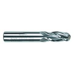 1/64" Dia; 1-1/2" OAL - Solid CBD - TiAlN - Ball Nose SE EM - 4 FL - Eagle Tool & Supply