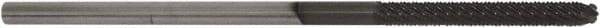 Controx - 6.35mm Cutting Diam x 2" Length of Cut, 8 Flute, Upcut Spiral Router Bit - Proprietary Coated, Right Hand Cut, Solid Carbide, 6" OAL x 1/4" Shank Diam, Ball Nose - Eagle Tool & Supply