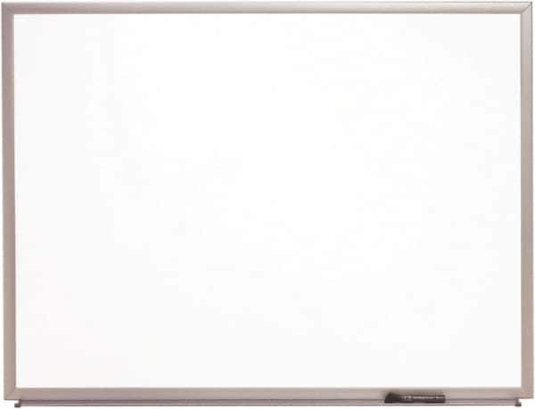 Ability One - 2" High x 24" Wide Porcelain on Steel Magnetic Marker Board with Wood Frame - Porcelain, 36" Deep - Eagle Tool & Supply
