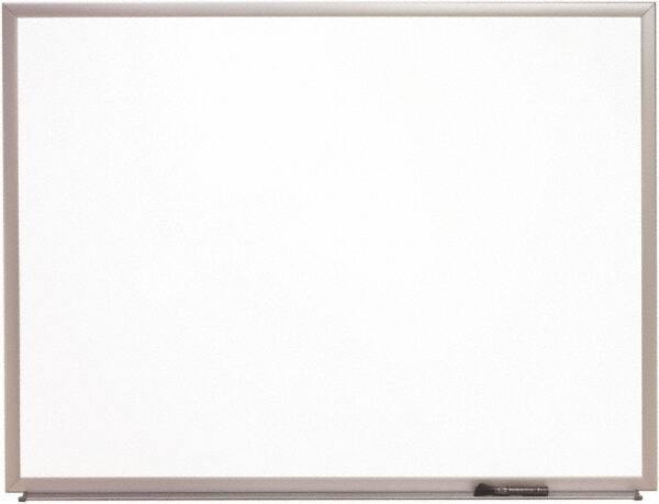 Ability One - 2" High x 22" Wide Porcelain on Steel Magnetic Marker Board with Wood Frame - Porcelain, 26" Deep - Eagle Tool & Supply