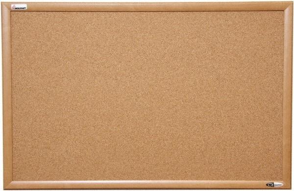 Ability One - 37" Wide x 2" High Self-Heal Cork Bulletin Board - Natural (Color) - Eagle Tool & Supply
