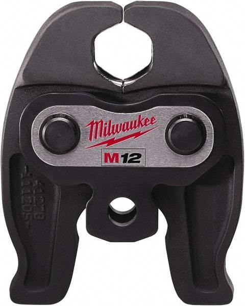 Milwaukee Tool - 3/4 to 1-1/4 Inch Jaw Range, Presser Replacement Jaw - For Use with M12 FORCE LOGIC Press Tool - Eagle Tool & Supply