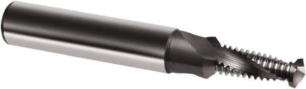 Guhring - M5x0.80 Metric, 0.1654" Cutting Diam, 2 Flute, Solid Carbide Helical Flute Thread Mill - Internal Thread, 7/16" LOC, 54mm OAL, 6mm Shank Diam - Eagle Tool & Supply