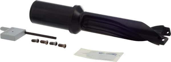 Allied Machine and Engineering - 26 to 28.57mm Diam, 3xD, 3-27/64" Max Depth, 1-1/4" Shank Diam, 7-11/32" OAL, Replaceable Tip Drill - Series 26 - Eagle Tool & Supply