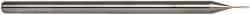 Accupro - 0.015" Diam, 0.075" LOC, 3 Flute Solid Carbide Ball End Mill - Uncoated, Single End, 2-1/2" OAL, 1/8" Shank Diam, Spiral Flute - Eagle Tool & Supply