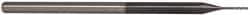 Accupro - 0.025" Diam, 1/8" LOC, 3 Flute Solid Carbide Ball End Mill - AlTiN Finish, Single End, 2-1/2" OAL, 1/8" Shank Diam, Spiral Flute - Eagle Tool & Supply