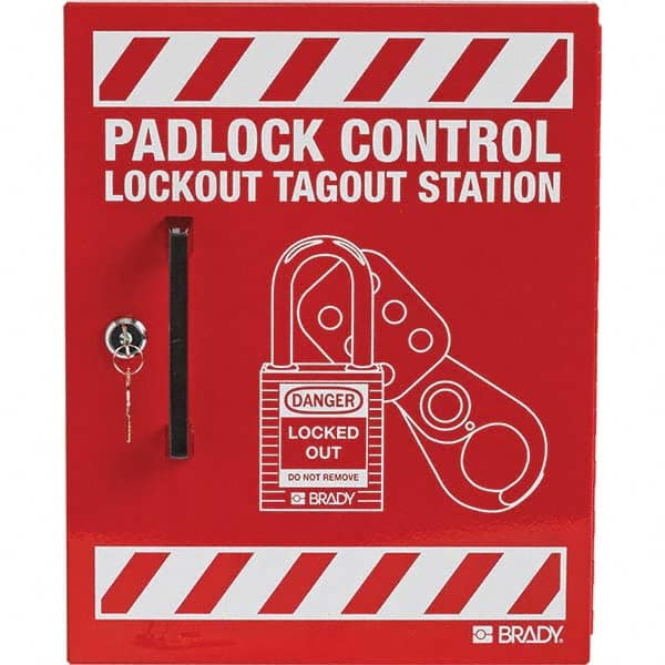 Brady - Empty Steel Padlock Station - Eagle Tool & Supply