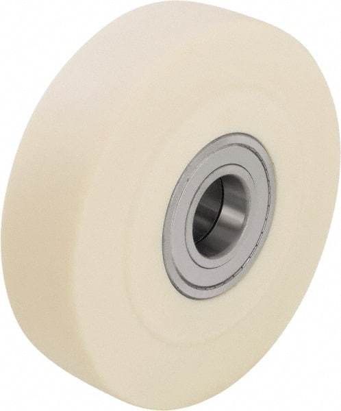Blickle - 5 Inch Diameter x 2-5/32 Inch Wide, Impact-Resistant Cast Nylon Caster Wheel - 4,400 Lb. Capacity, 1 Inch Axle Diameter, Ball Bearing - Eagle Tool & Supply