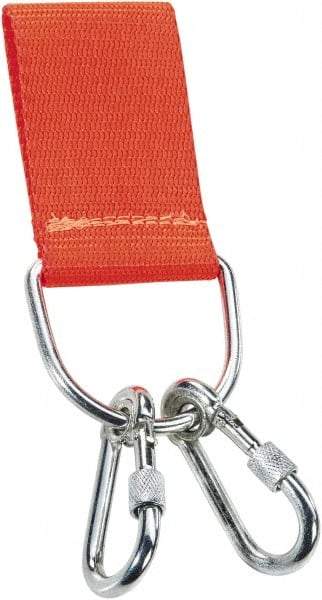 Proto - 7" Tethered Tool Holder - Carabiner Connection, 7" Extended Length, Orange - Eagle Tool & Supply