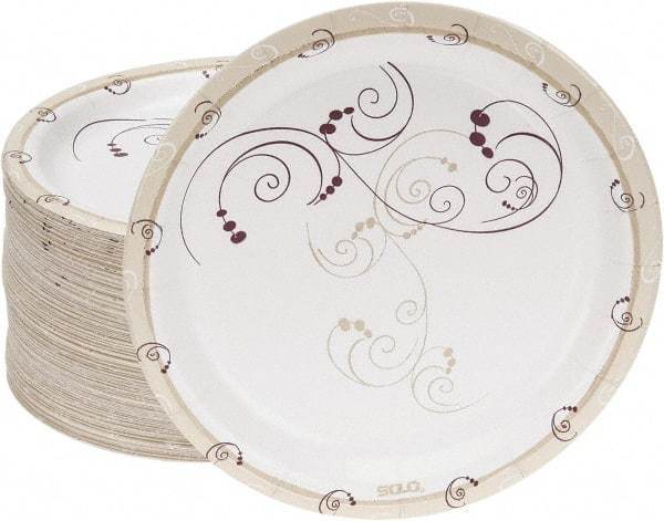 Solo - Solo Polycoated Paper Plates, 6" - Symphony Design - Eagle Tool & Supply