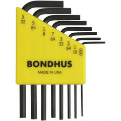 Bondhus - Hex Key Sets Tool Type: Hex Handle Type: L-Key Short Arm - Eagle Tool & Supply