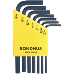 Bondhus - Hex Key Sets Tool Type: Hex Handle Type: L-Key Short Arm - Eagle Tool & Supply