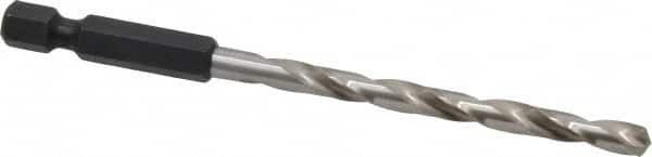 Cle-Line - 3/16" High Speed Steel, 118° Point, Hex Shank Maintenance Drill Bit - Eagle Tool & Supply
