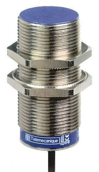 Telemecanique Sensors - PNP, NC, 15mm Detection, Cylinder, Inductive Proximity Sensor - 3 Wires, IP68, IP69, 12 to 48 VDC, M30x1.5 Thread, 62mm Long - Eagle Tool & Supply